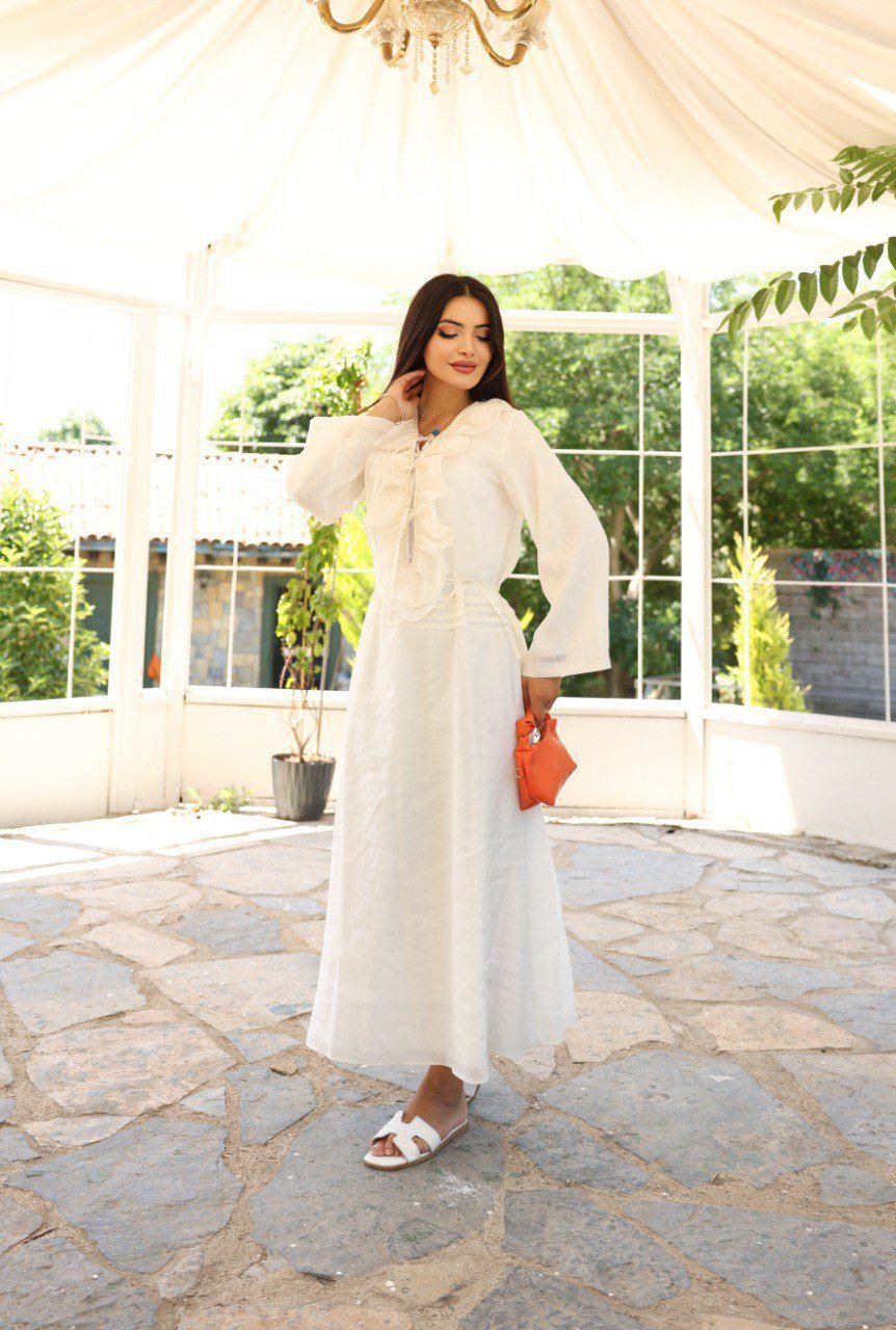 Soft Ruffle Maxi Dress